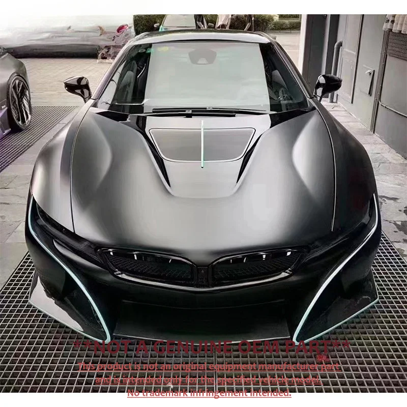 For BMW I8 2015‑2021 TOP Style Carbon Fiber Small Body Kit Front Lip Rear Lip Spoiler Modification Accessories