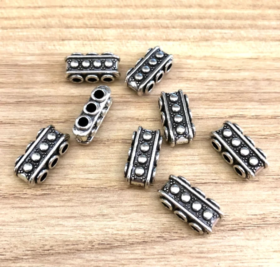 

20pcs 15*7*5mm,hole 2mm Zinc Alloy metal 3holes 3holes sapcer beads HW4014 handmade accessories