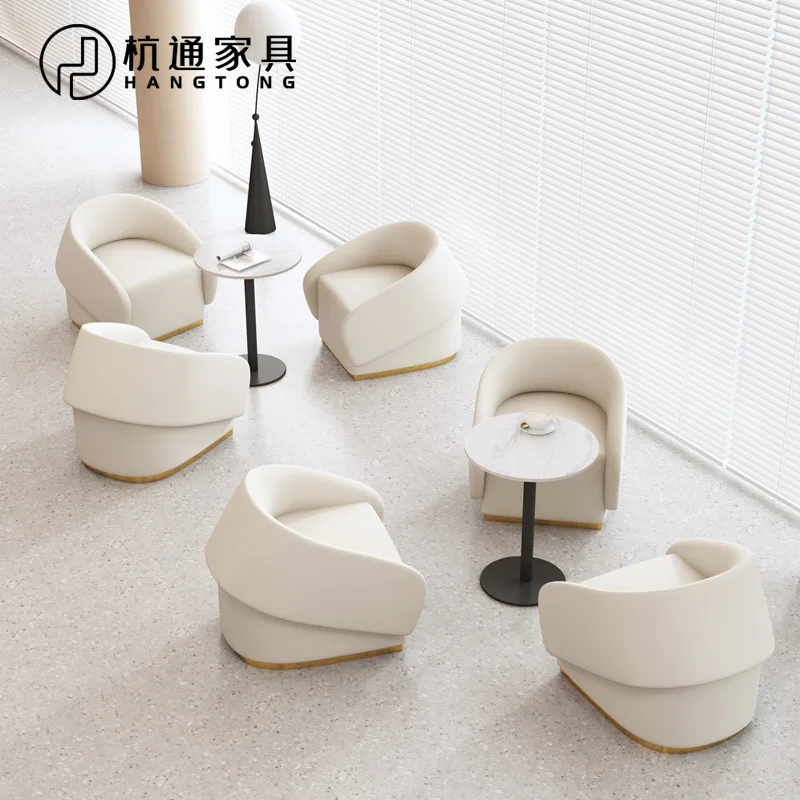 Sales Office Negotiation Sofa Hotel Lobby Business Reception Meeting Table and Chair Library Cafe Table and Chair Combination