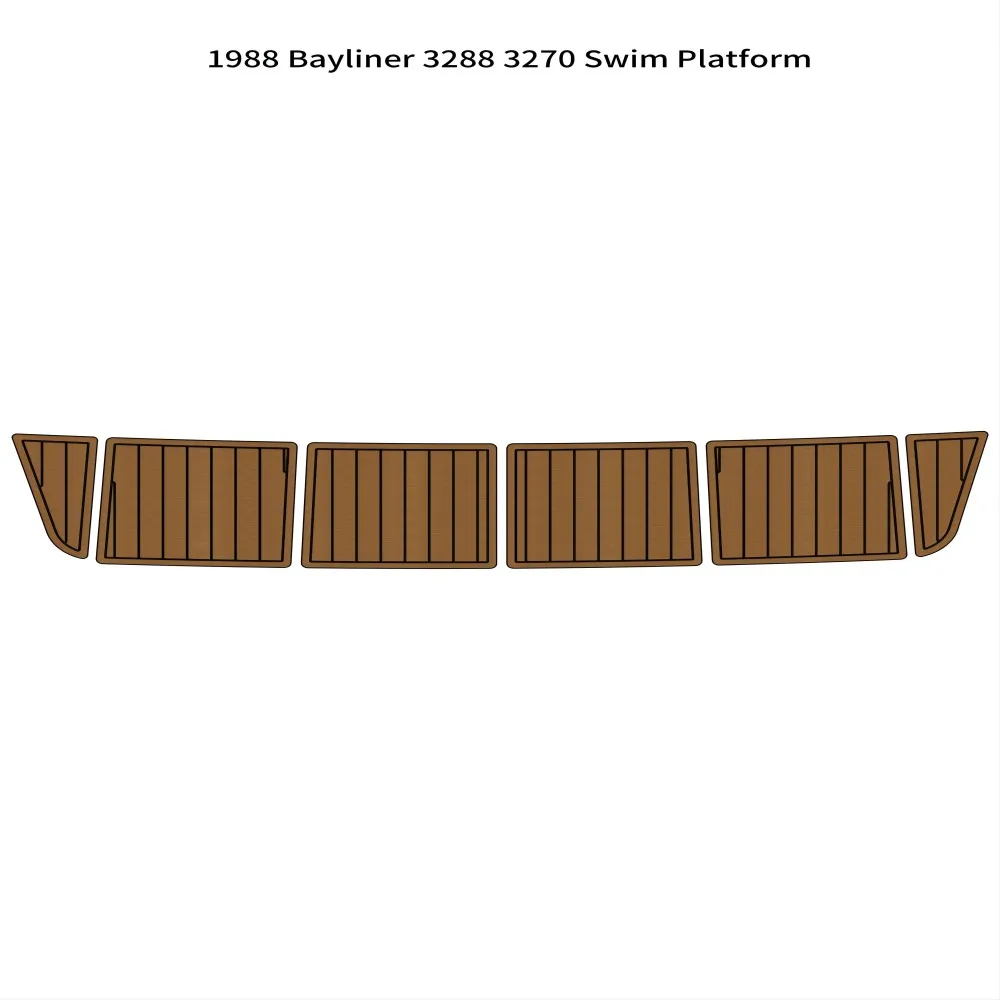 Swim Platform Step Boat EVA Foam Teak Deck Floor Pad Mat For 1988 Bayliner 3288 3270