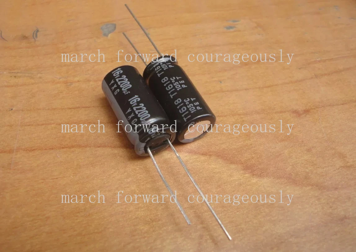 50pcs 16V 2200UF YXG high-frequency, low-resistance, 10*20, 105 degrees