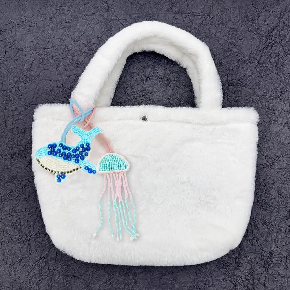 Bag Pendant Hanging Rope Patch Beaded Sewing Pendant Bag Lanyard Cute Charm Handmade 3D Fashion And Charms Bag Accesories
