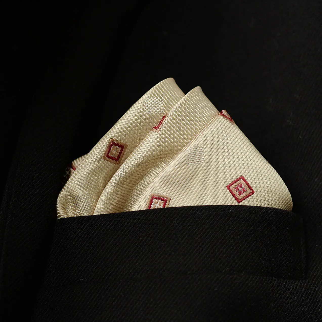 Fashion Pattern Square Vintage Wedding Men's Suit Pocket Decoration Handkerchief Party Dress Chest Scarf