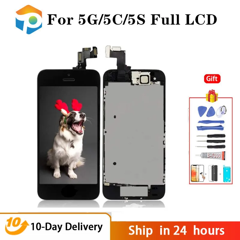 Test  AAA Display For iPhone 5 5S 5C SE LCD Touch Screen Assembly Digitizer Replacement Full Set Clone Module Camera and Button