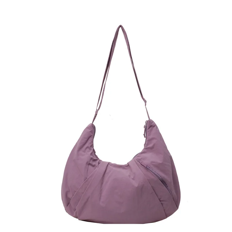 Large Capacity Lightweight Dumpling Bag Women's Sports Fitness Bag Versatile Commuter Bag Shoulder Messenger Bag image 5