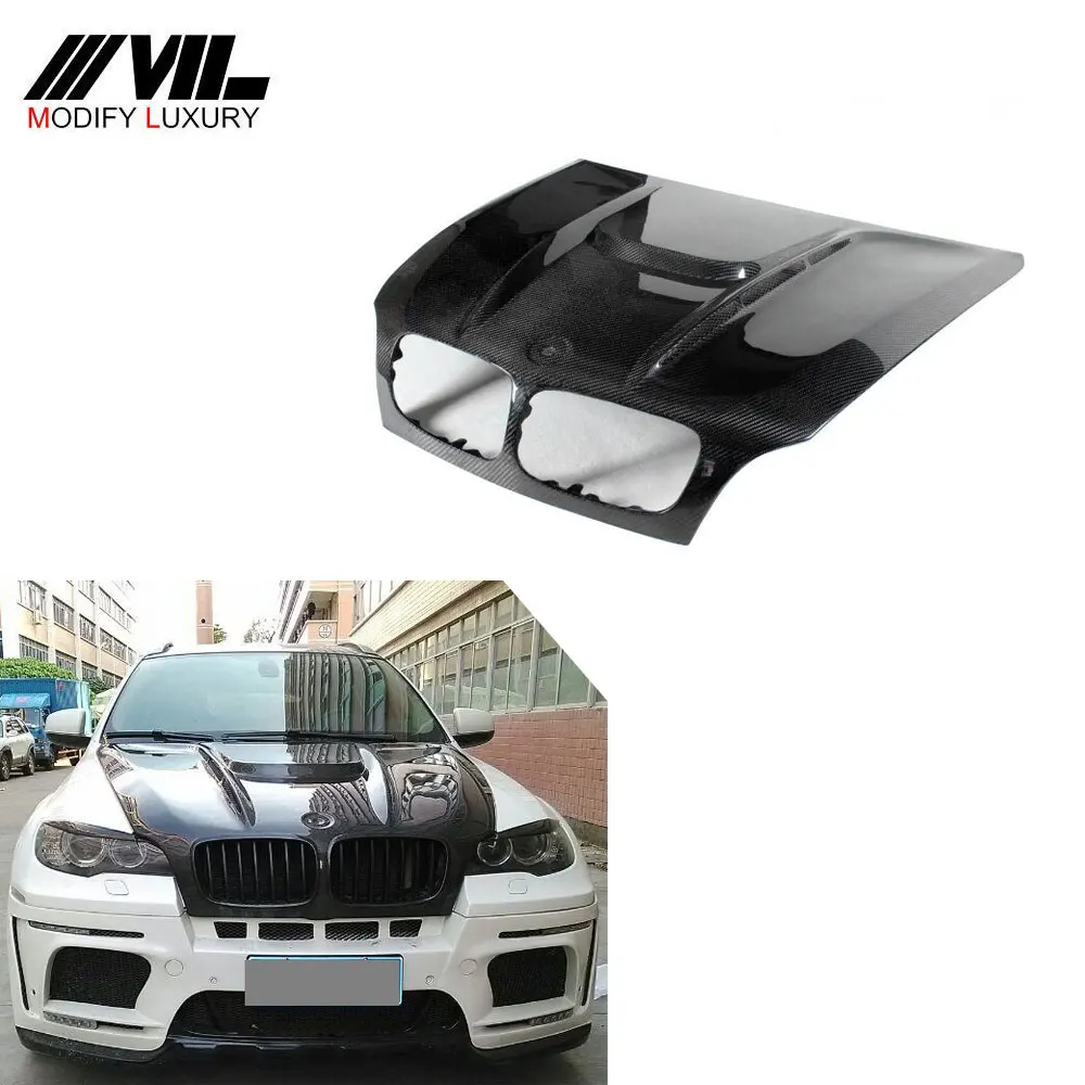 

Suitable for The H-shaped carbon fiber car engine hood cover is Suitable for the BMW X6