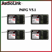 RadioLink 6CH R6FG V5.1 Gyro Receiver 6 Channel 2.4G Radio System for RC Car Boat RC4GS Transmitter Remote Control Model Parts