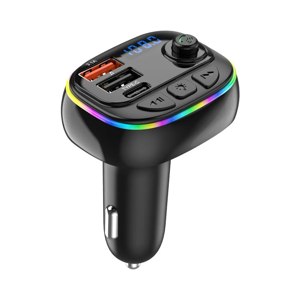 1 قطعة شاحن سيارة USB مشغل MP3 لاسلكي مشغل موسيقى محمول شاحن سيارة FM الارسال من 87.5 إلى 108.0 ميجا هرتز