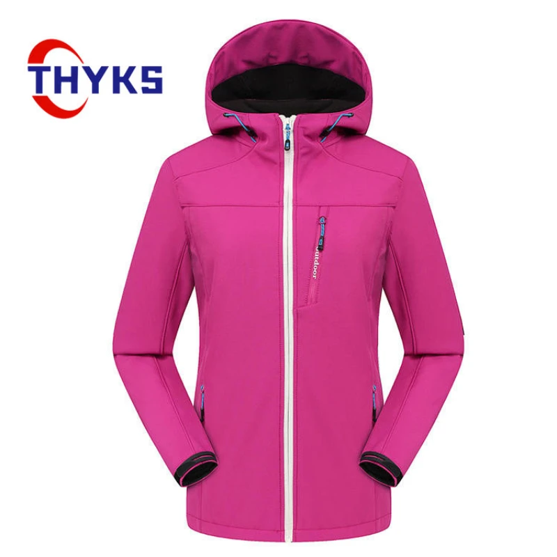 Spring and Autumn Soft Shell Stormsuit Solid Color Windproof Coat Outdoor Work Clothes Men's and Women's Hiking Camping Jakets