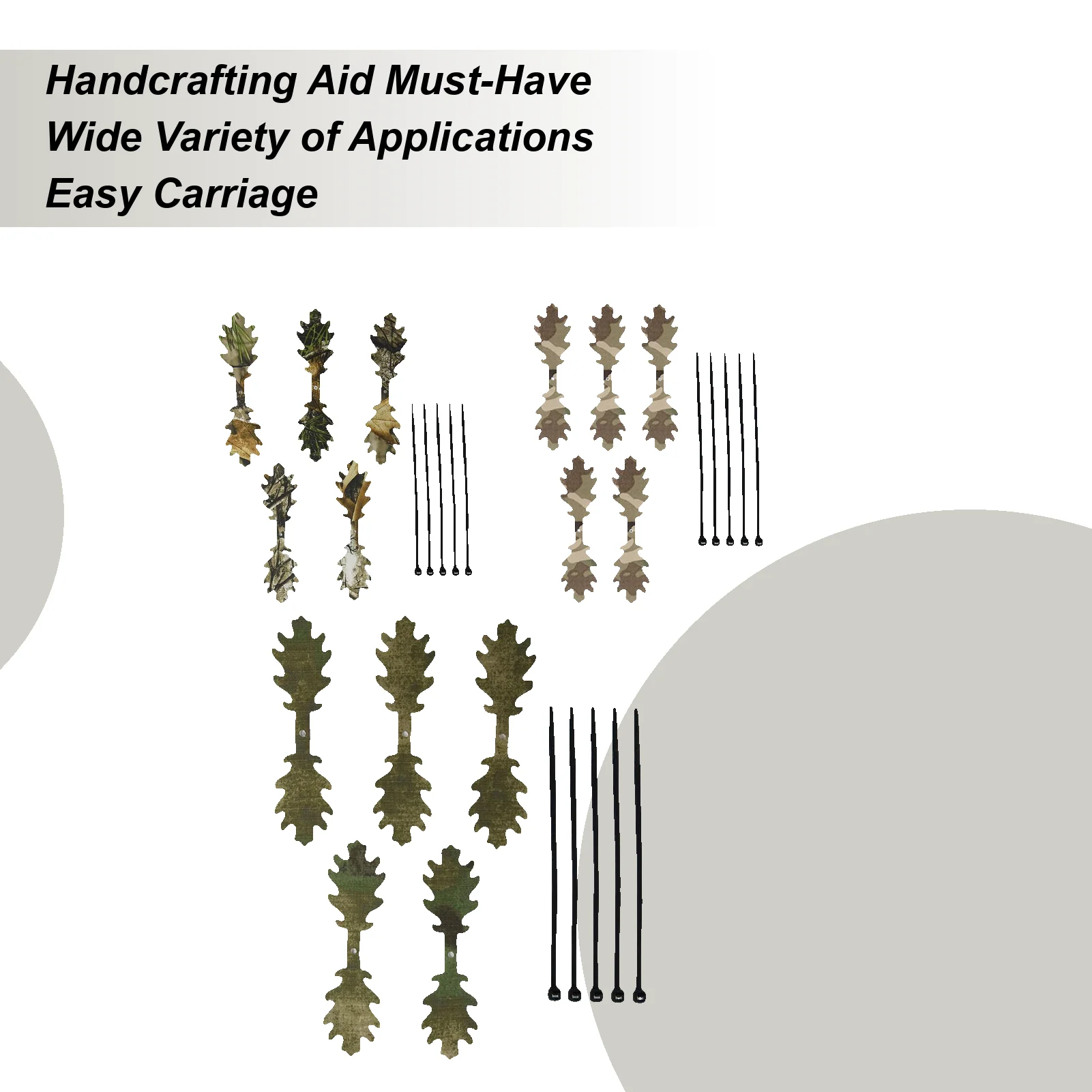 

Камуфляжные полоски в виде листьев, камуфляжные полоски из 5 предметов для охотничьей шляпы, снаряжение для естественного маски для игроков приключений, пустыни