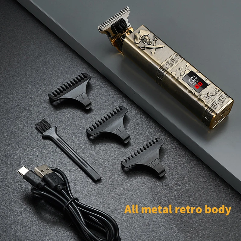 Rechargeable Hair Trimmer For Men Shaver Beard Trimmer Professional Hair Clipper Men Hair Cutting Machine Beard Barber Hair Cut