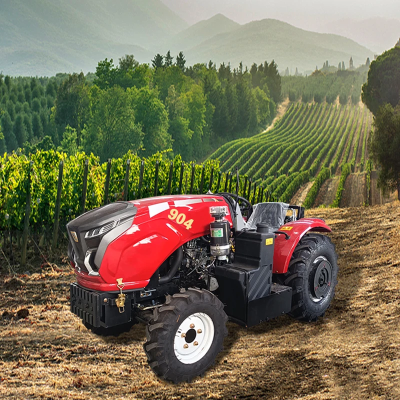 High Quality 50HP Four-wheel Tractor, Large Heavy-duty Agricultural Machinery, Powerful Engine, Gear, Russian Farm