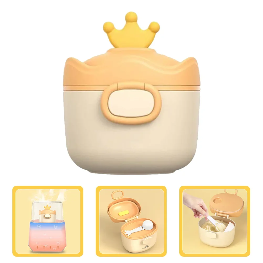 Portable Baby Food Storage Box BPA Free Formula Dispenser Cartoon Infant Milk Powder Box Toddler Snacks Cup Container