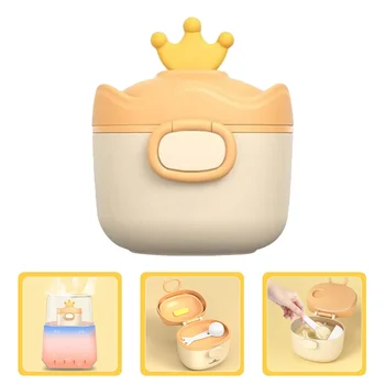 Portable Baby Food Storage Box BPA Free Formula Dispenser Cartoon Infant Milk Powder Box…