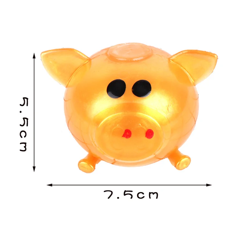 1Pcs Jello Pig Bonito Anti Stress Fidget Splat Porco De Água Bola Ventilação Brinquedo Pegajoso Porco Squishy Antistress Relief Presente engraçado