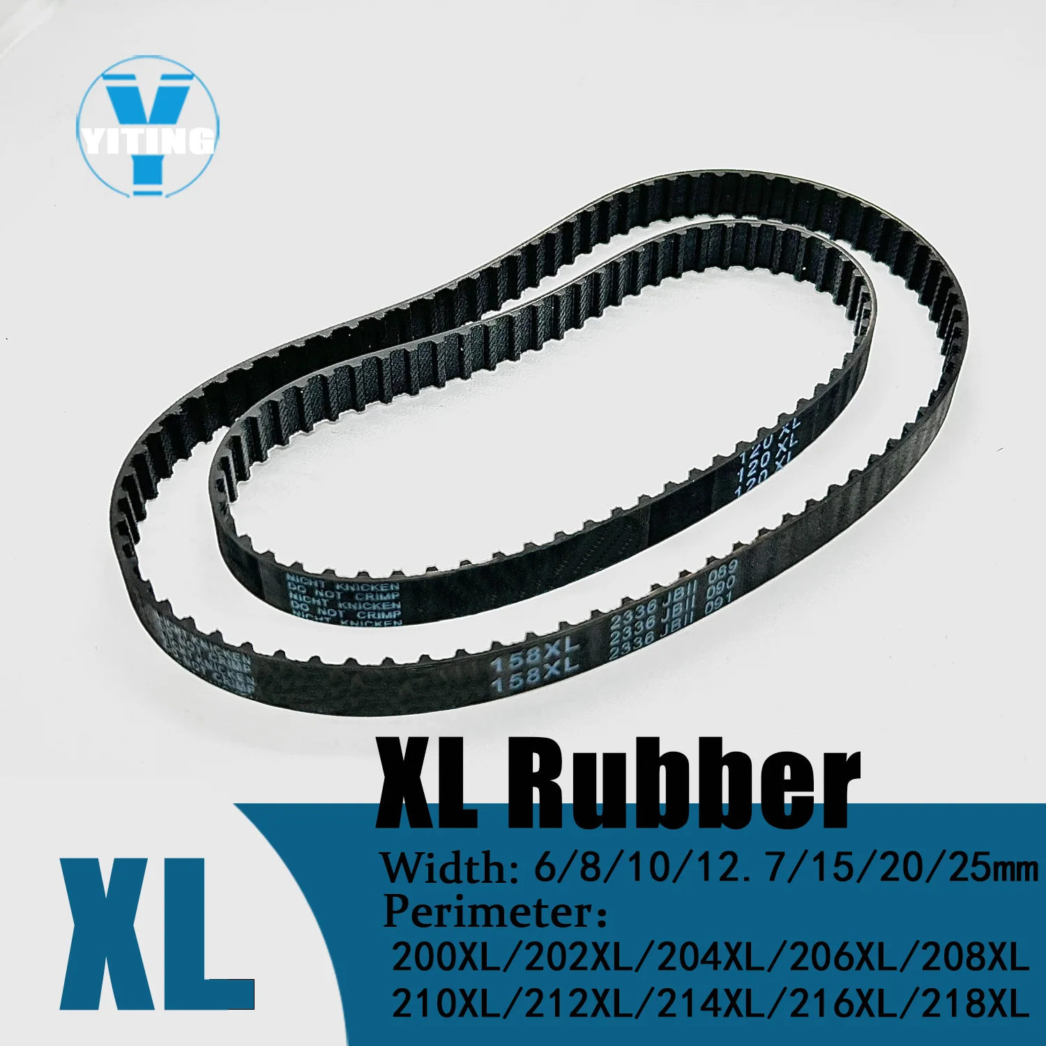 Correa de distribución XL para polea de distribución XL 200/202/204/206/208/210/212/214/216/218 paso de dientes 5,08mm de ancho varias opciones disponibles