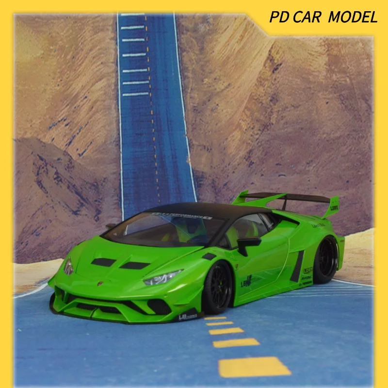 AUTOART Collectible 1:18 Scale Model for LB SILHOUETTE WORKS LIBERTY WALK LAMBORGHINI HURACAN GT PEARL GREEN