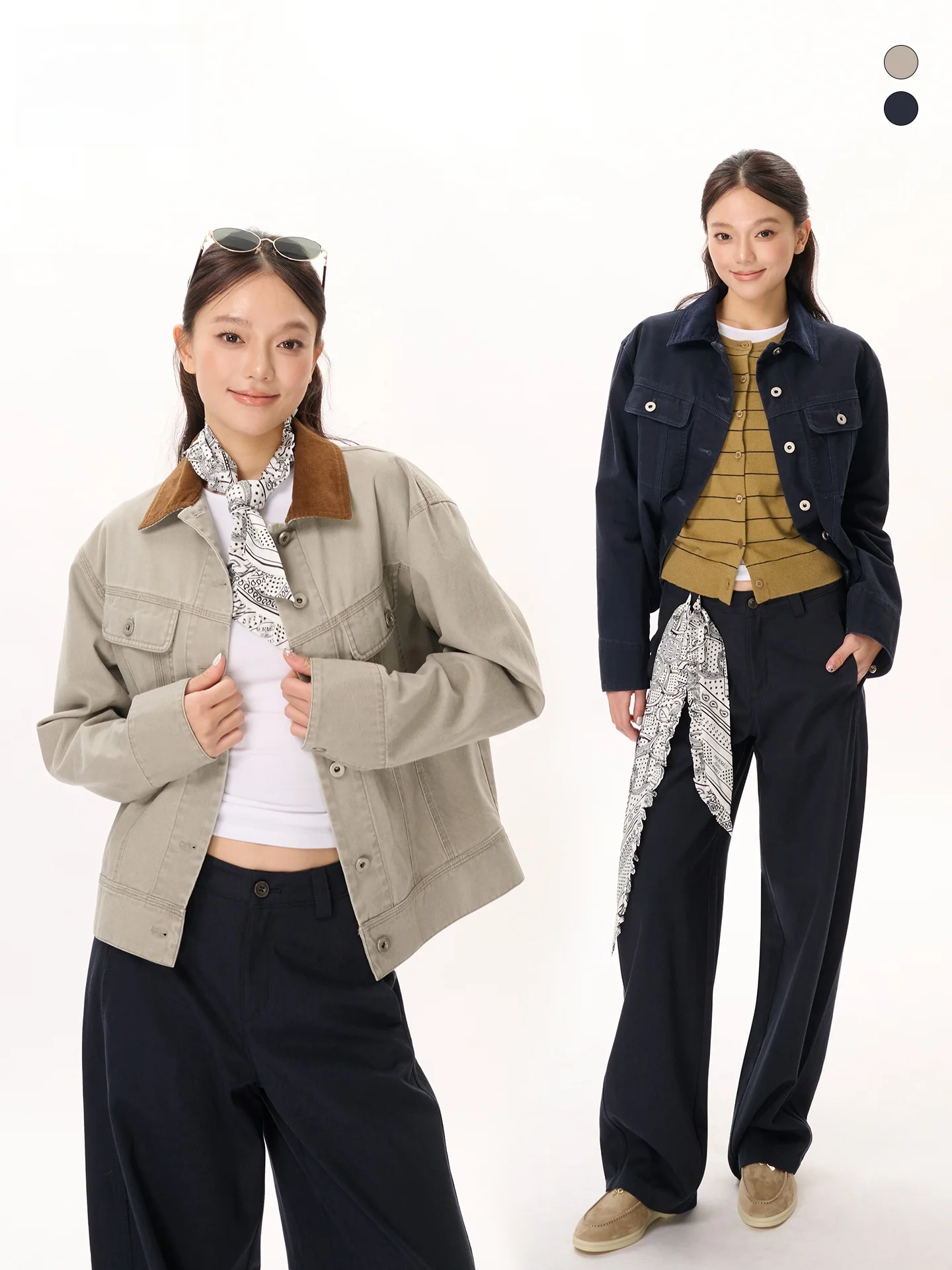 

LeiYu Labs Loose Workwear Jaet Women's Autumn 2025 New Texture Collar Retro Sle Long Sve Cotton Top with Button
