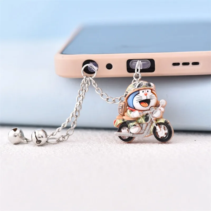 Cartoon cute Doraemon mobile phone dust plug type-c charging port personalized creative trend pendant Christmas gift wholesale