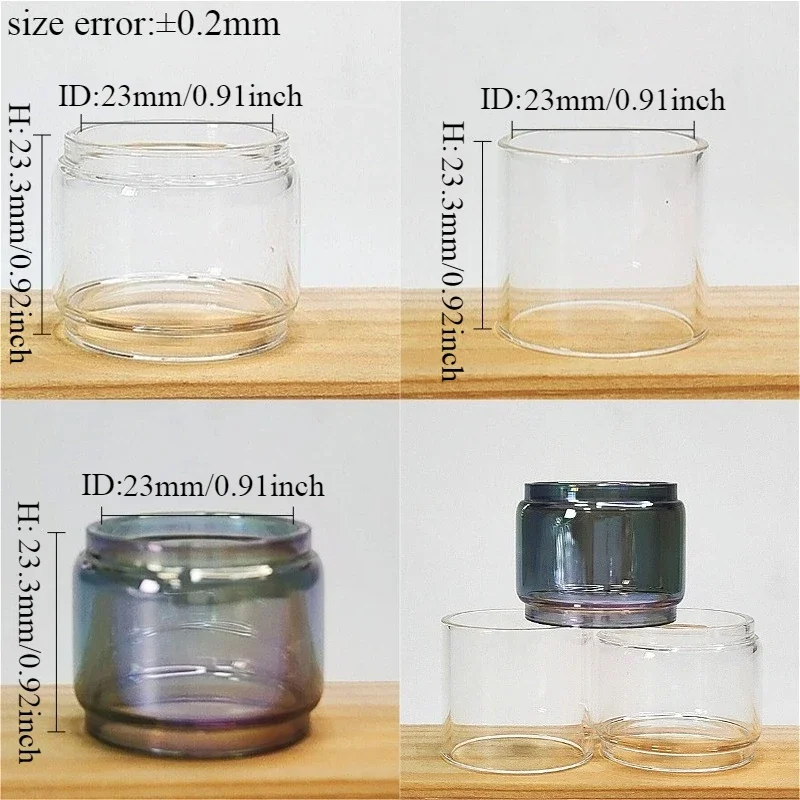 1 комплект, 3 в 1, прямая стеклянная трубка для фонаря RTA Uforce L DRAG 4, сменный декоративный аксессуар для машины