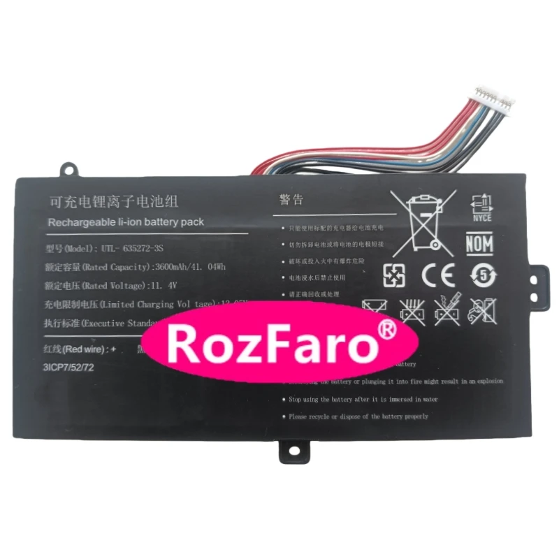 RozFaro GSP625272HV SP34256 UTL-635272-3S Laptop Battery For Digma EVE15 P417 DN15P3-8CXW01 NP3158CXW01 Notebook