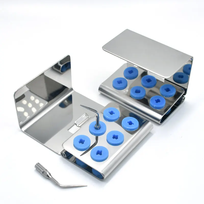 Dental Scaler Tip Holder Endo File Disinfection Storage Box Organizer Autoclave Sterilizer Case Dentistry Equipment