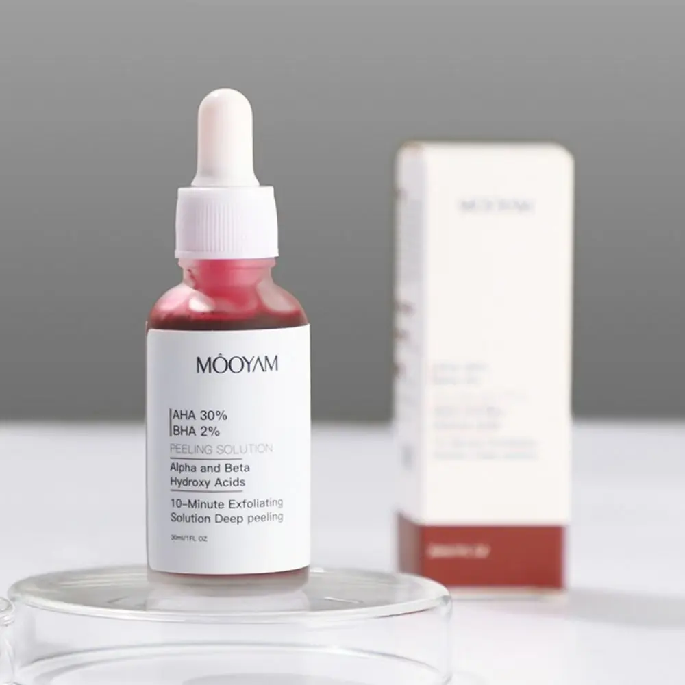 New AHA Hydroxy Acid Facial Essence Clean Pores Firming Whitening Serum Mild 30ml Brightening Essence