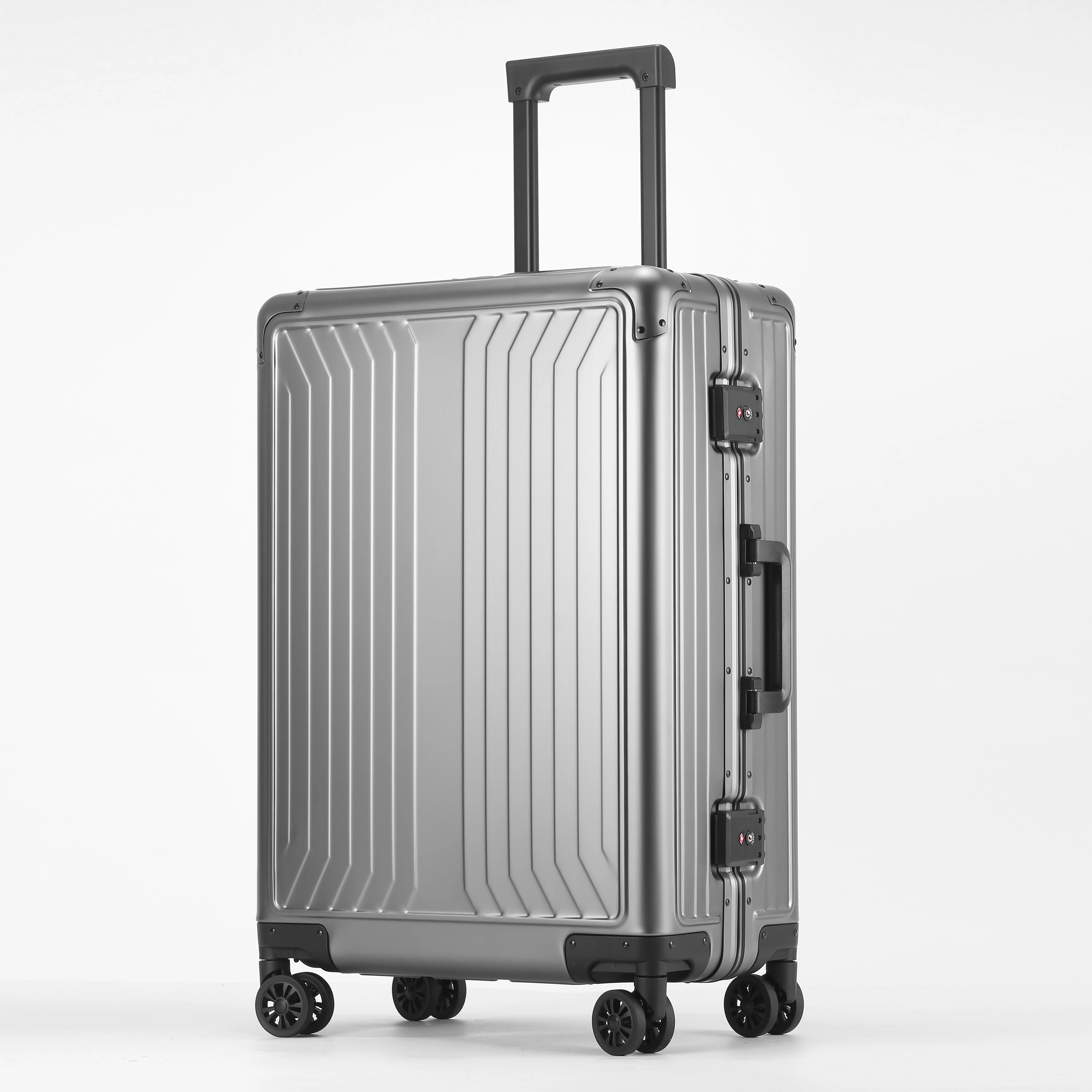

All Aluminum-magnesium Alloy Luggage Luxury High Quality Rolling Luggage Travel 20''/24'' Trolley Case Bag with Detachable Wheel