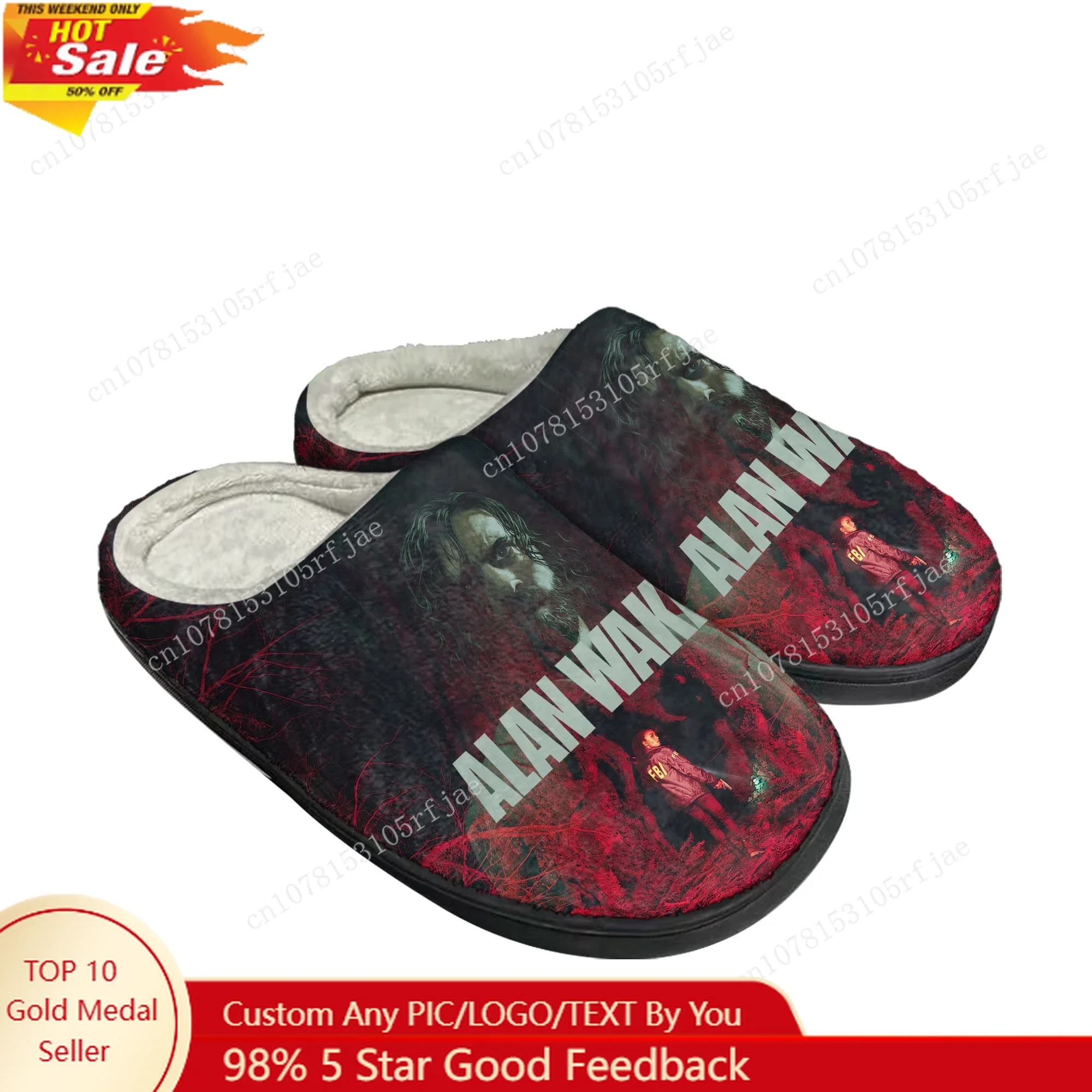 

Alan Wake2 Home Cotton Slippers 3D Game Mens Womens Teenager Fashion Plush Bedroom Casual Keep Warm Shoes Tailor Made Slipper