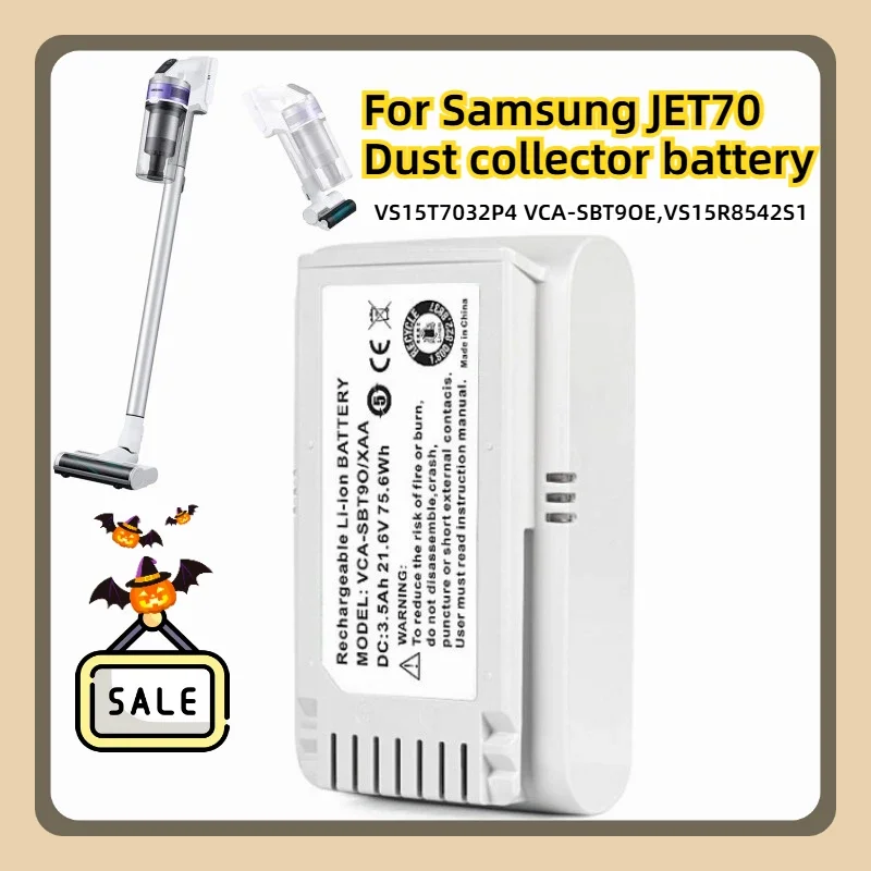 

New for Samsung Jet70/+ VS15T7032P4 VCA-SBT90EB VCA-SBT90E Cordless Stick Vacuum Cleaner 3500mAh Vacuum Replacement Battery