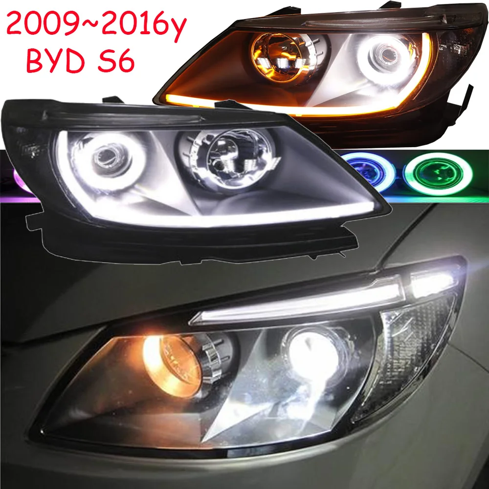 Car Bumper Head Light BYD S6 Headlight 2009~2016y HID Xeon Bulb Car Accessories LED DRL BYD Headlamp BYD S6 Fog Light