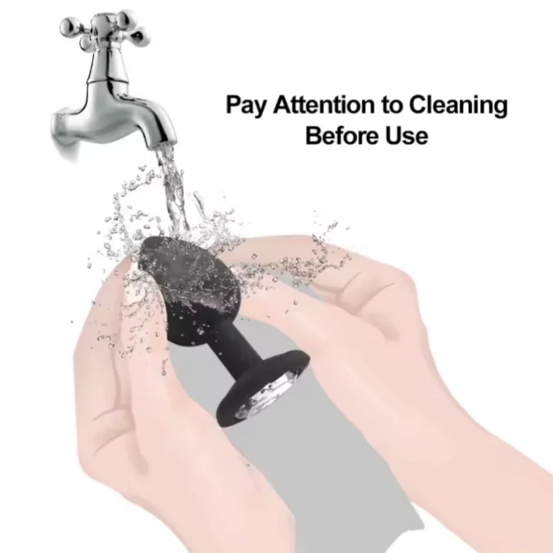 Soft Silicone Butt Plug Anal Plug Unisex Sex Stopper 3 Different Size Adult Toys for Men/Women Anal Trainer for Couples