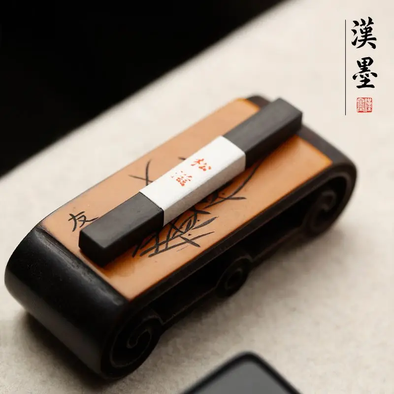 HVV Yuwenxuan Ink Blocks and Ink Sticks, Songzi Huazi Handmade, Lamp Smoke, High-End Ink Slabs Made by Feng Yiming ink