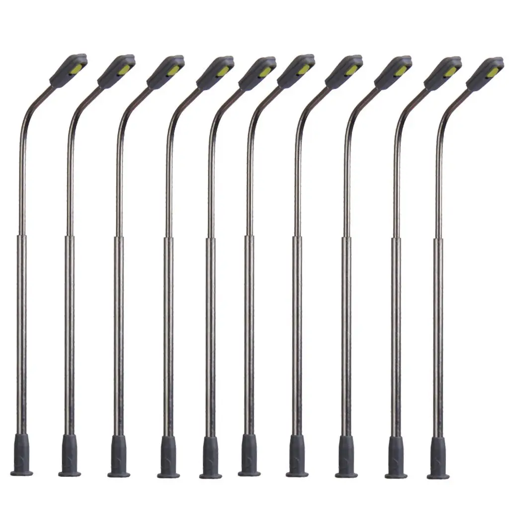 

Аксессуар для моделирования: стальной черный фонарный столб для железнодорожных макетов и диорам