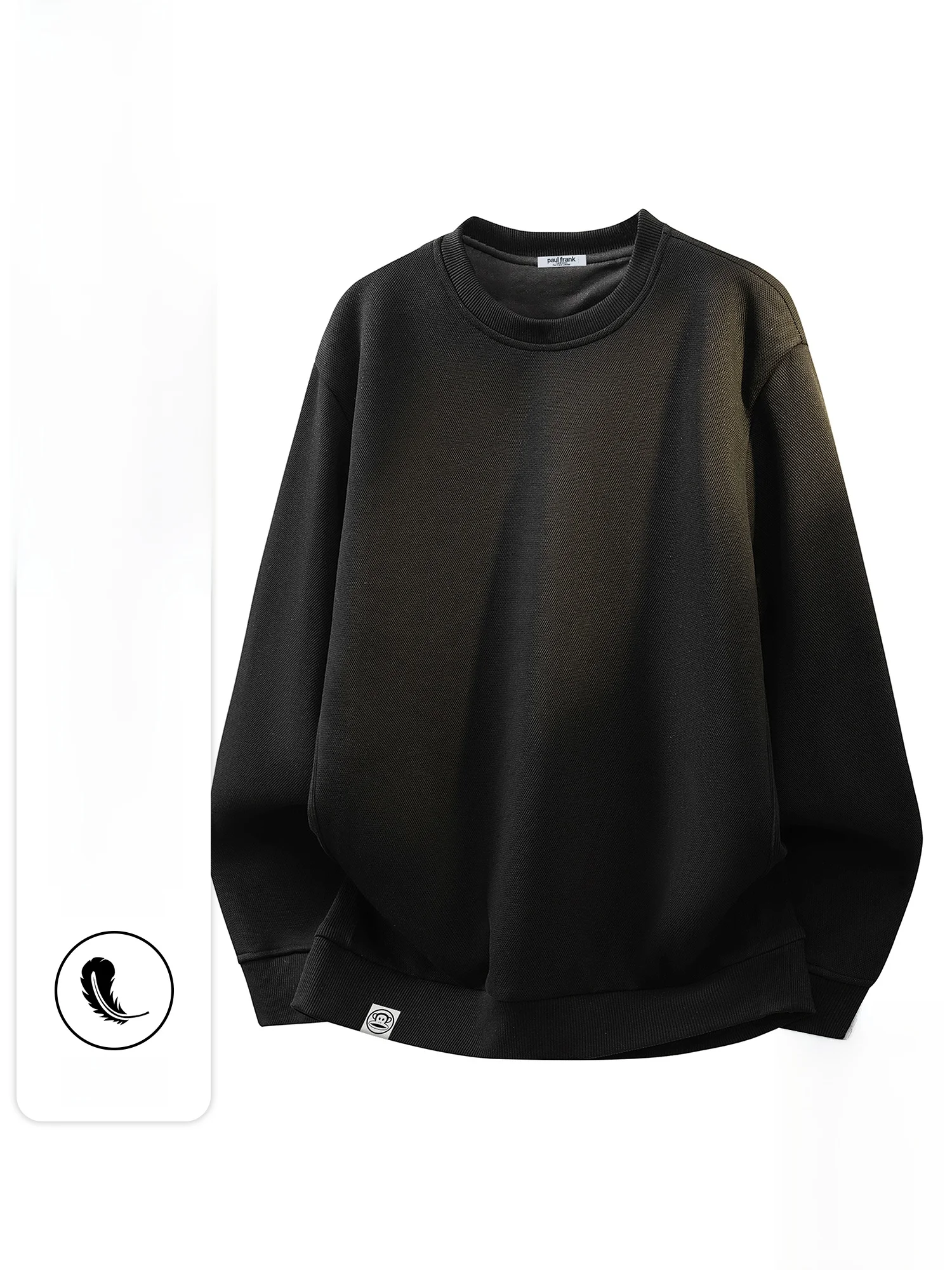 

PaulFrank Heavyweight round Ne Goose down Sweatirt Men's Loose Casual Long Sve Top Warm Youth Faion Winter Clothing