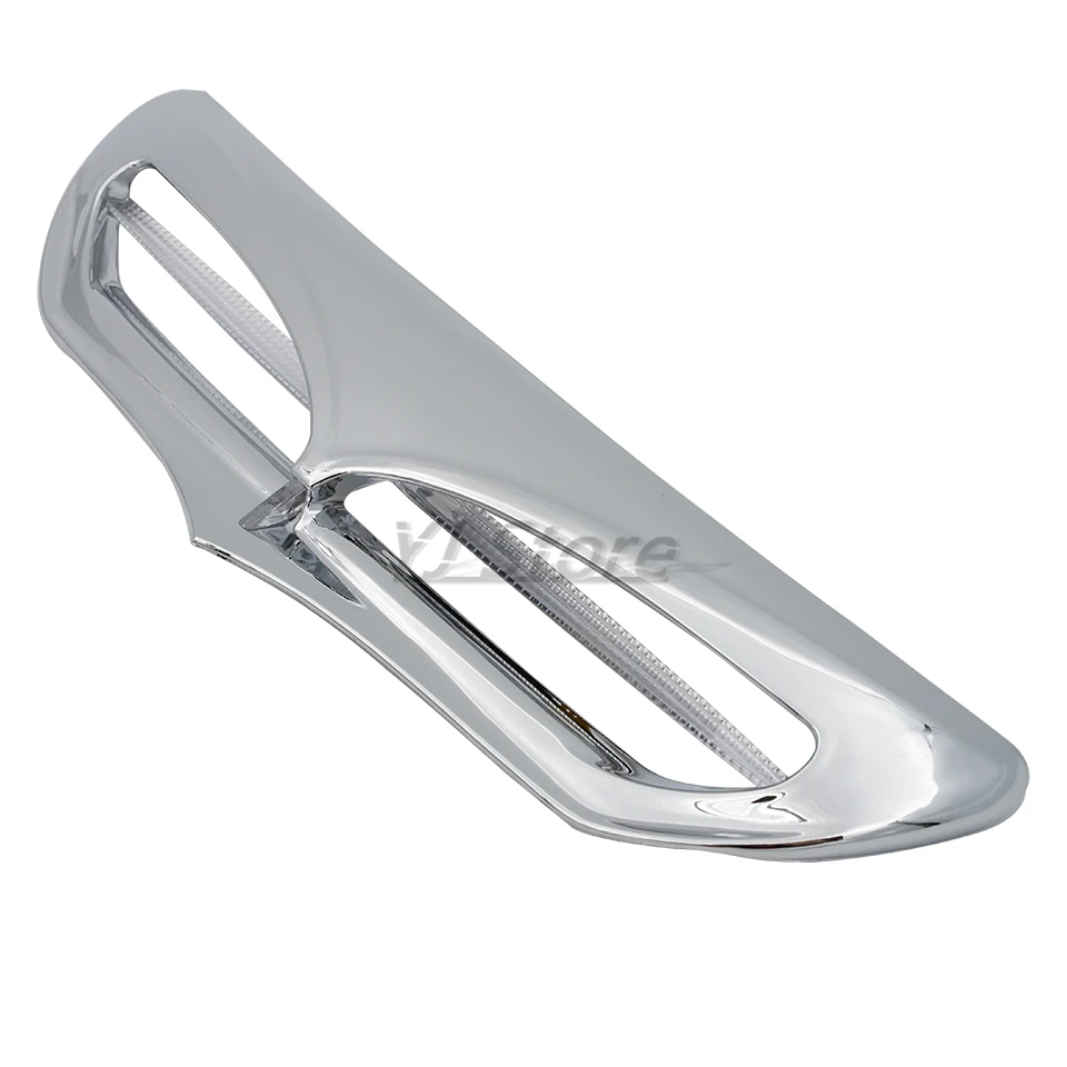 Fit For Harley Touring Electra Street Glide FLHTCU Tri Glide Ultra 14–22 Motorcycle Batwing Fairing Vent Trim Accent LED Light