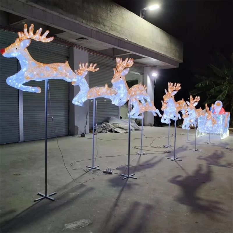 Illuminated Outdoor Christmas Deer Fast Delivery