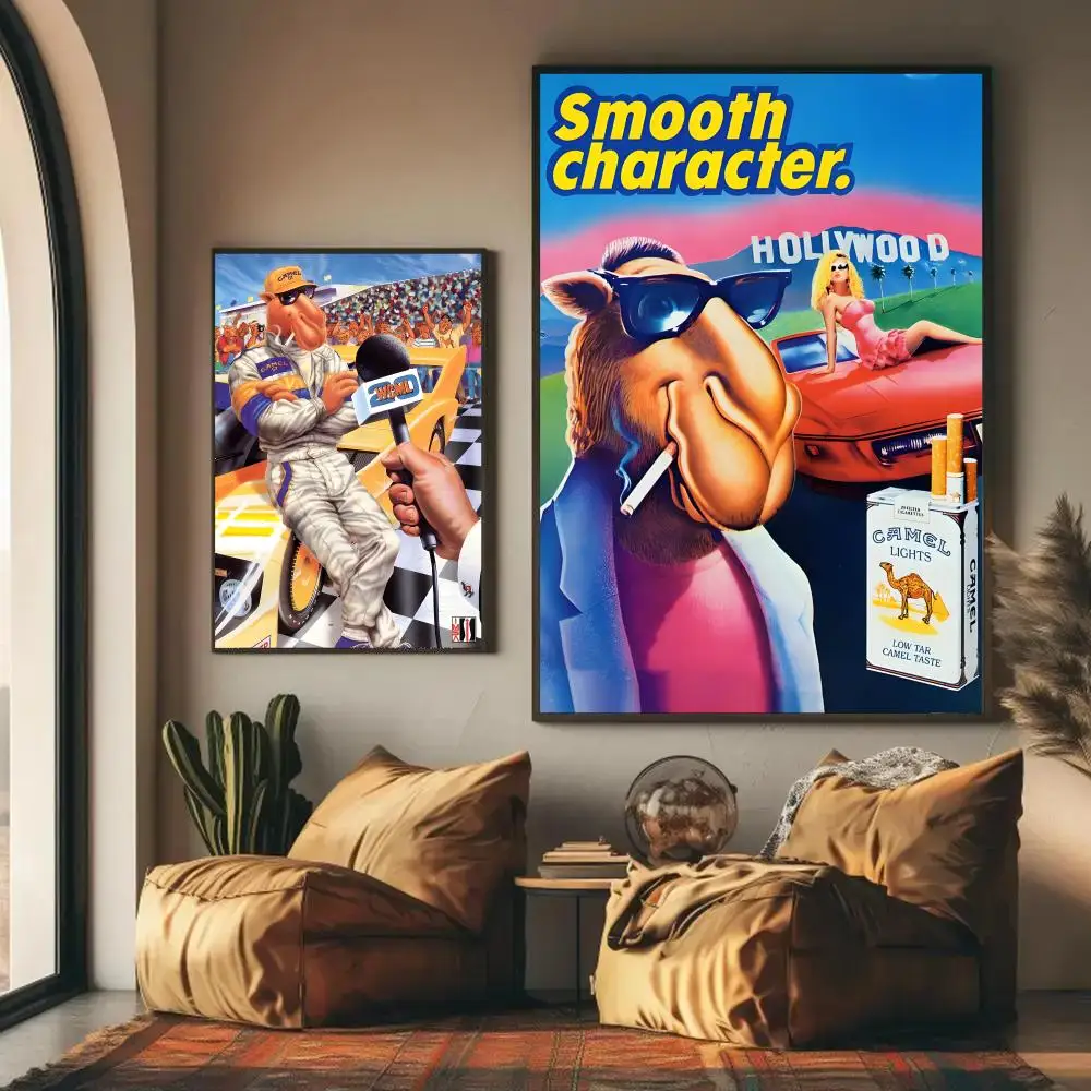 C-Camel Joe Poster Self-adhesive Wall Mural Art Waterproof Sticker For Bar Room Decor High Quality Print Gift