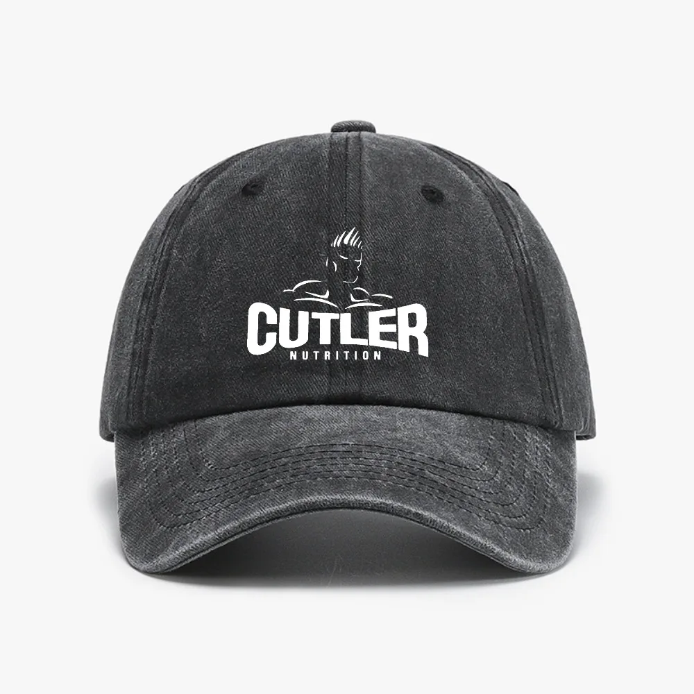 

Cutler Muscle Athletic Bodybuilding Baseball Cap Vintage style Washed Soft top denim hat fashion casual unisex adjustable hats