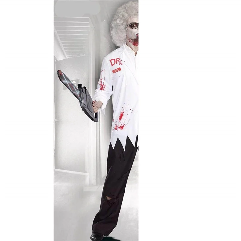 

Halloween Zombie Men's Doctor Costume Bloodied Chainsaw CR Ethnic Stage Costume Tgn4ivMZ Spring Collection