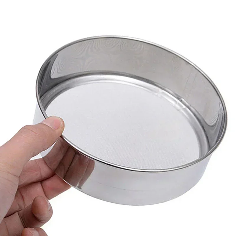 1pc Mesh Flour Sifting Sifter Sieve Strainer Cake Baking Household Kitchen Tools Great for Sifting Flour Stainless Steel 15cm