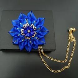 Men's Wedding Bow Tie Original Design Handmade Jewelry High-end Business Suit Shirt Accessories Chain Rhinestone Flowers Brooch