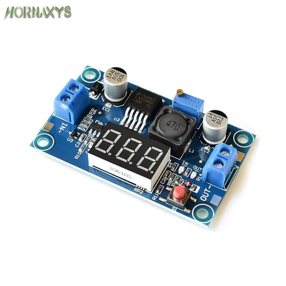 LM2596 DC DC Step Down Converter LED Display Voltage Regulator Volt meter 4.0~40 to 1.3-37V Buck Adapter Adjustable Power Supply