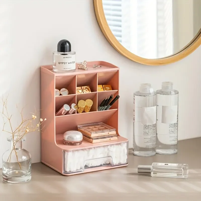 

Multi-Function Desk Organizer Oblique Pen Holder Storage Box Office Desktop Light Luxury Plastic Pen Holder Student Stationery