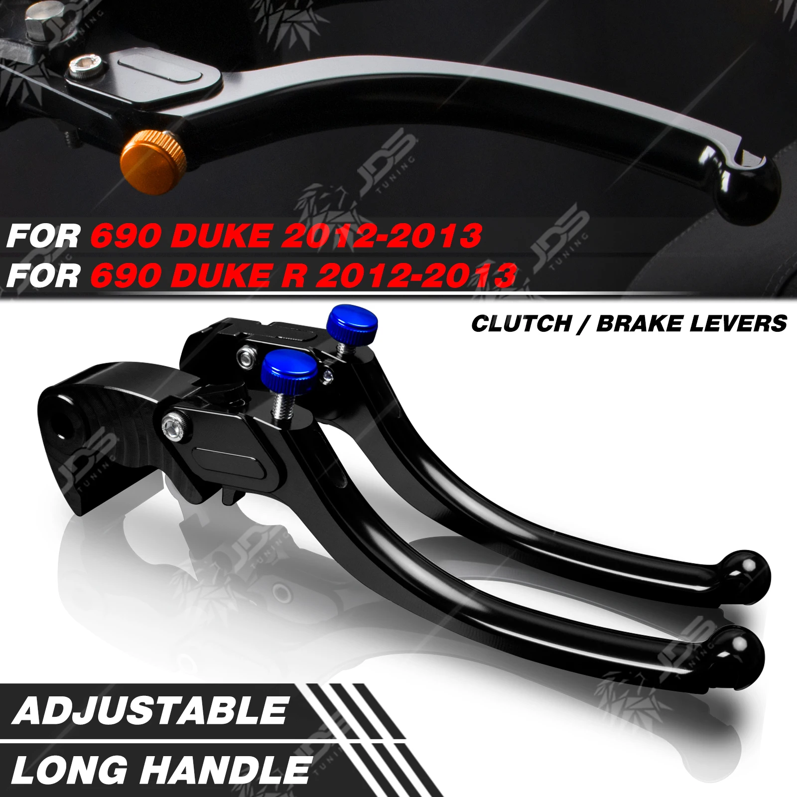 

JDSTUNING For KTM 690 DUKE/690 DUKE R 2012-2013 Stepless Clutch Lever Brake Lever Set Long Handle Levers Accessories Parts