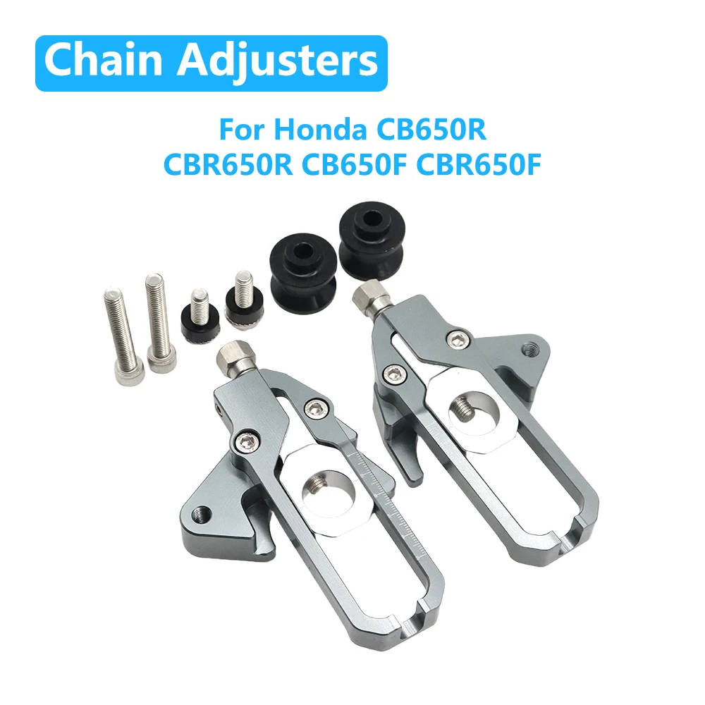 

For Honda CB650R CBR650R 2019-2020 CB650F CBR650F Motorcycle CNC Left Right Aluminum Chain Adjusters Catena Coil Tensioners