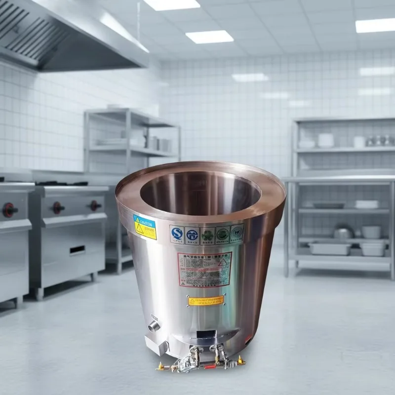 Energy-Saving Gas Heating 100L Porridge Cooking Stew Pot Industrial Boiling Pot Broth Machine