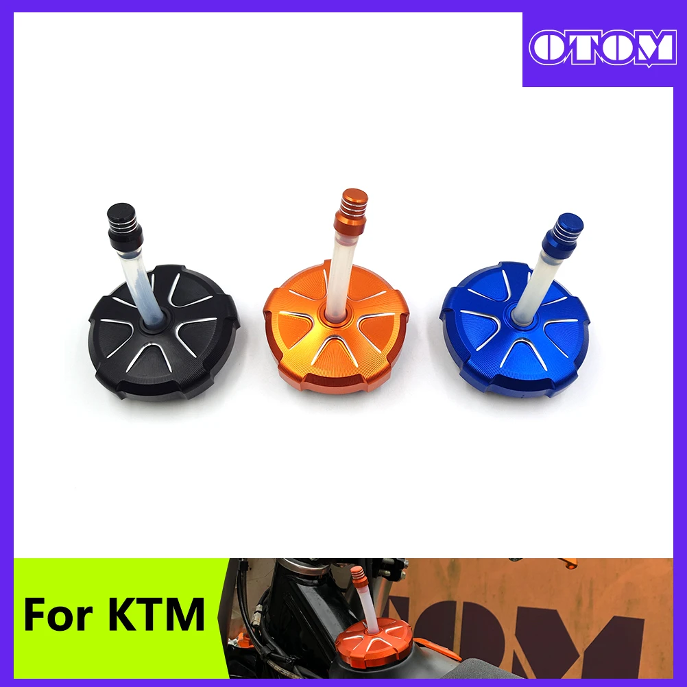 OTOM Motocross Tank Cell Cap-CNC Aluminum Fuel Tank Cover Oil Petrol Lid For KTM SX SXF XC 125 150 250 450 350 300 Motorcycle