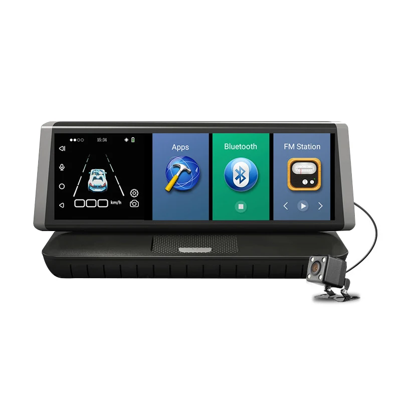 8 "Touch 4G Android Wifi GPS Full HD 1080P Camera Auto Dual Lens Dash Camera ROM 16GB ADAS Auto Dvr Camera