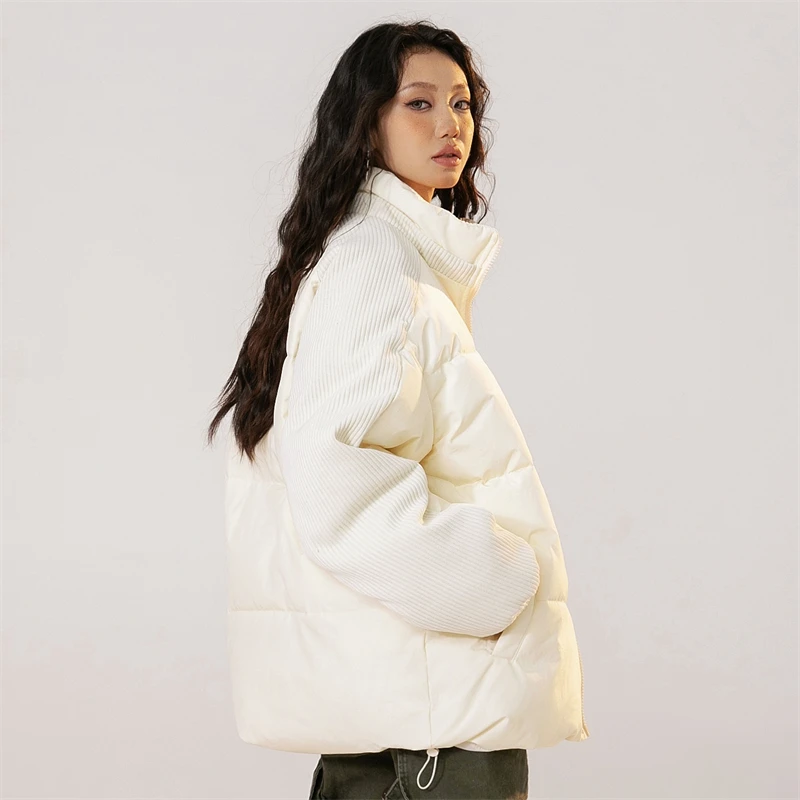 Down Jacket Female Winter 2023 New in Plus Size Pressure Down Coats Winter Women Duck Down Padded Men Solid Brand Winter Jackets